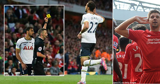 Nacer Chadli Korban Wasit `Lebay` setelah Jebol Gawang Arsenal